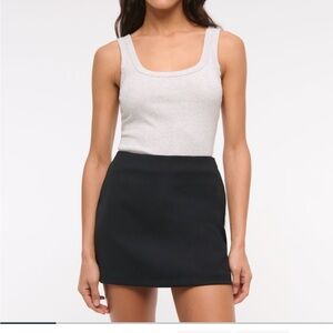 Abercrombie & Fitch Black Mini Skirt Scarlett Skort NWT